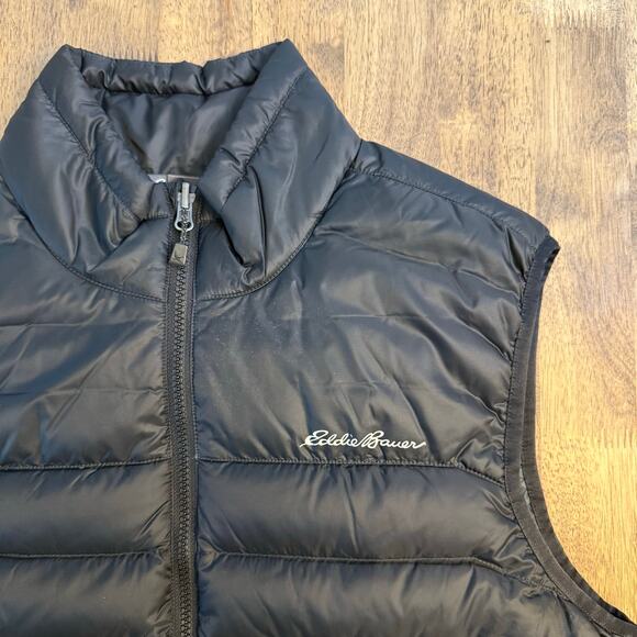 Eddie Bauer Men's Cirruslite 650 Fill Goose Down Puffer Vest Black Size Medium - Picture 9 of 12